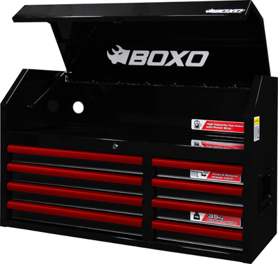 Boxo 41 Inch Top Box Black With Trim Colour Options