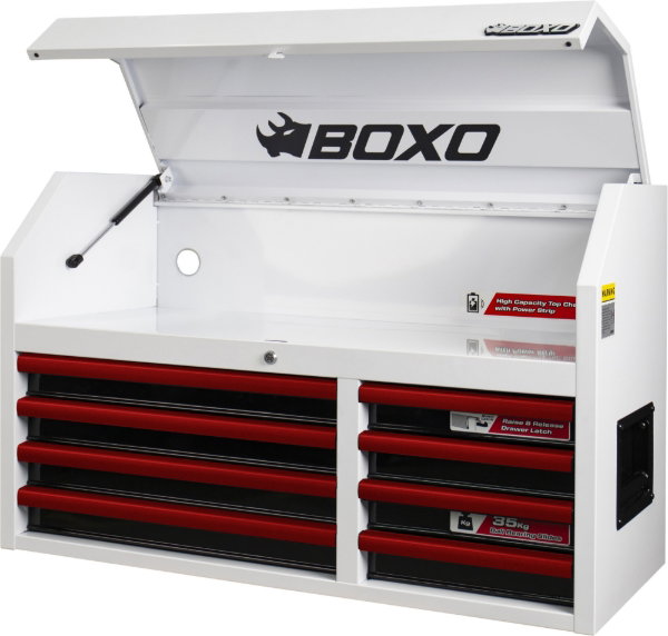 Boxo 41 Inch Top Box White With Trim Colour Options