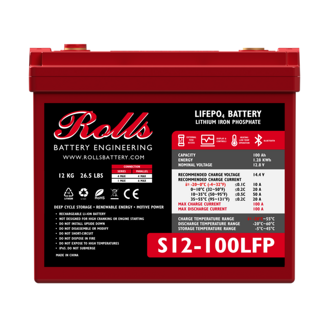 Rolls S12-100LFP Battery