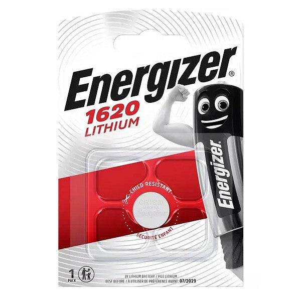 Energizer CR1620 Lithium Coin Cell Battery (1 Pack)