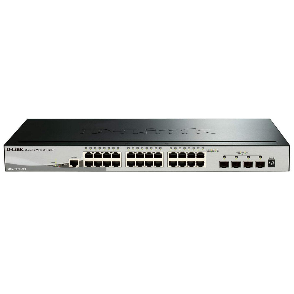 D-Link DGS-1510-28X 24-Port Gigabit Stackable Smart Managed Switch