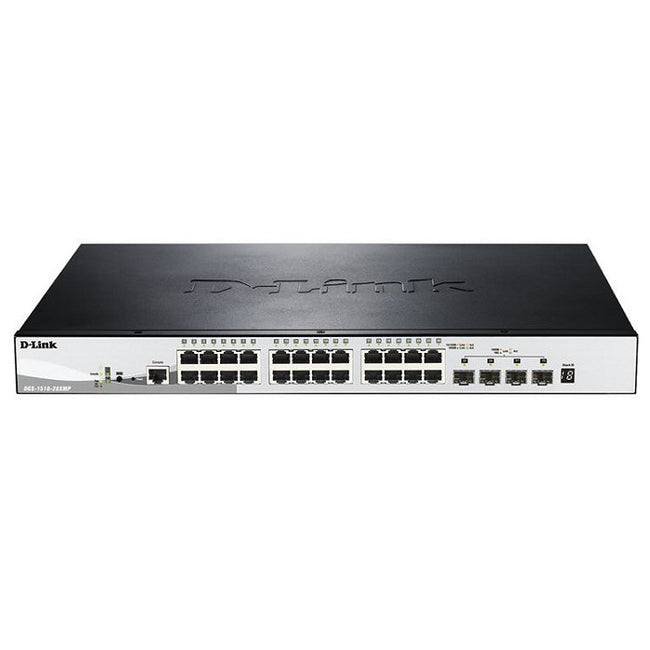 D-Link DGS-1510-28XMP 24-Port Gigabit Stackable PoE+ Smart Managed Switch