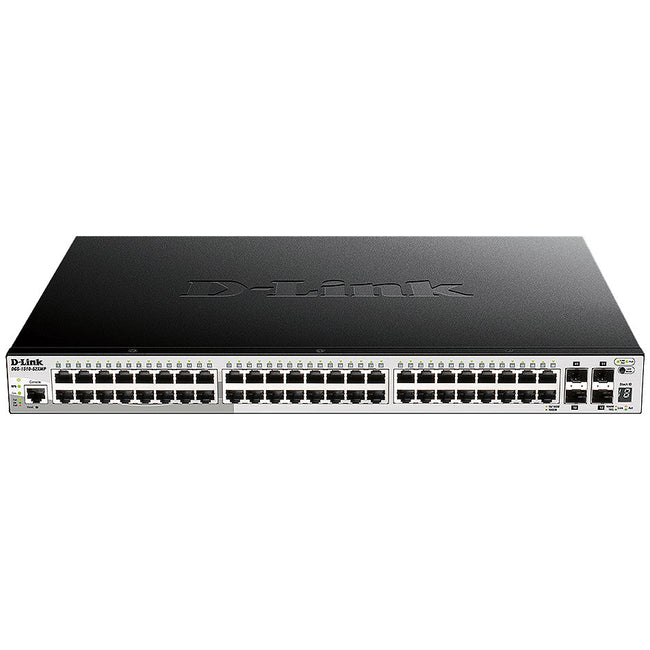 D-Link DGS-1510-52XMP 48-Port Gigabit Stackable Smart Managed PoE+ Switch