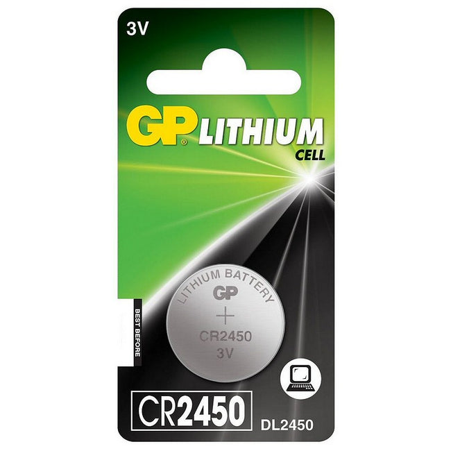 GP CR2450 Lithium Coin Cell Battery (1 Pack)