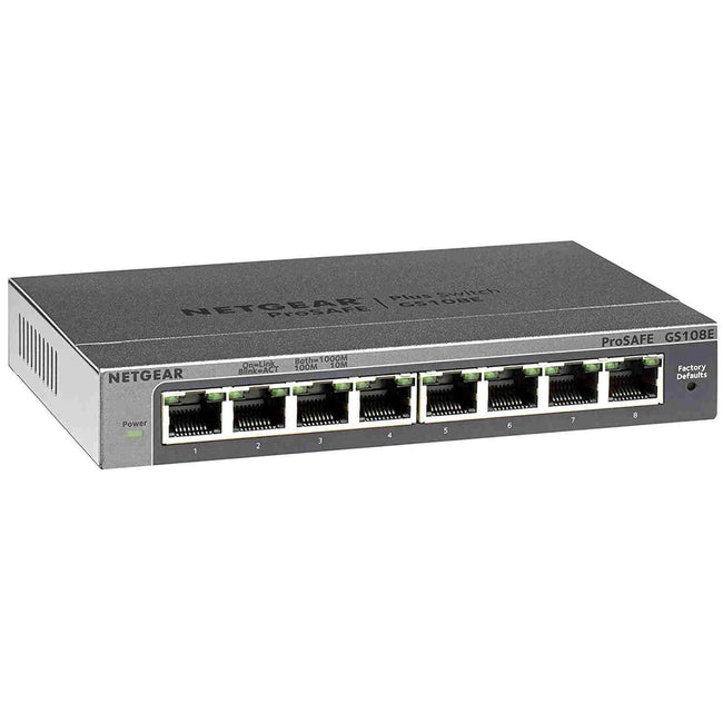 Netgear GS108E 8 Port ProSafe Plus Gigabit Switch