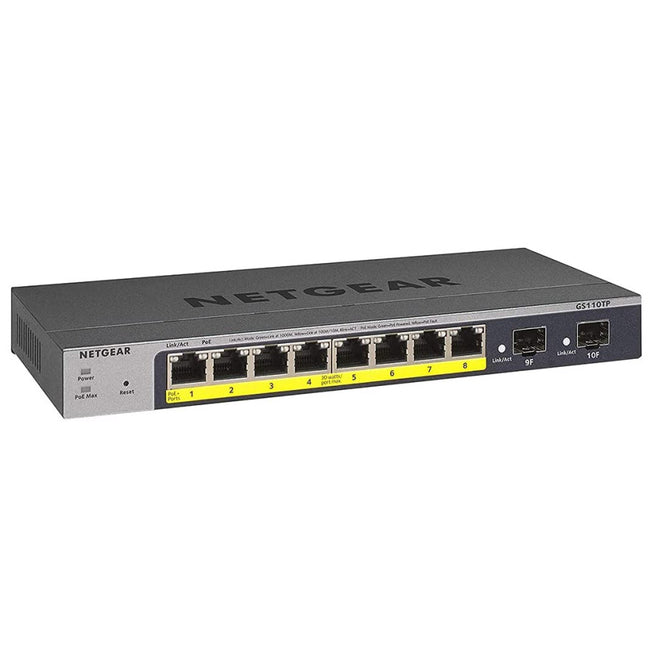 Netgear GS110TPv3 8-Port Gigabit PoE+ Smart ProSAFE Switch