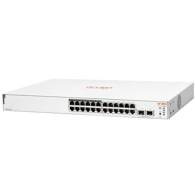 HPE Aruba Instant On 1830 24G 12p Class4 PoE 2SFP 195W Managed Switch