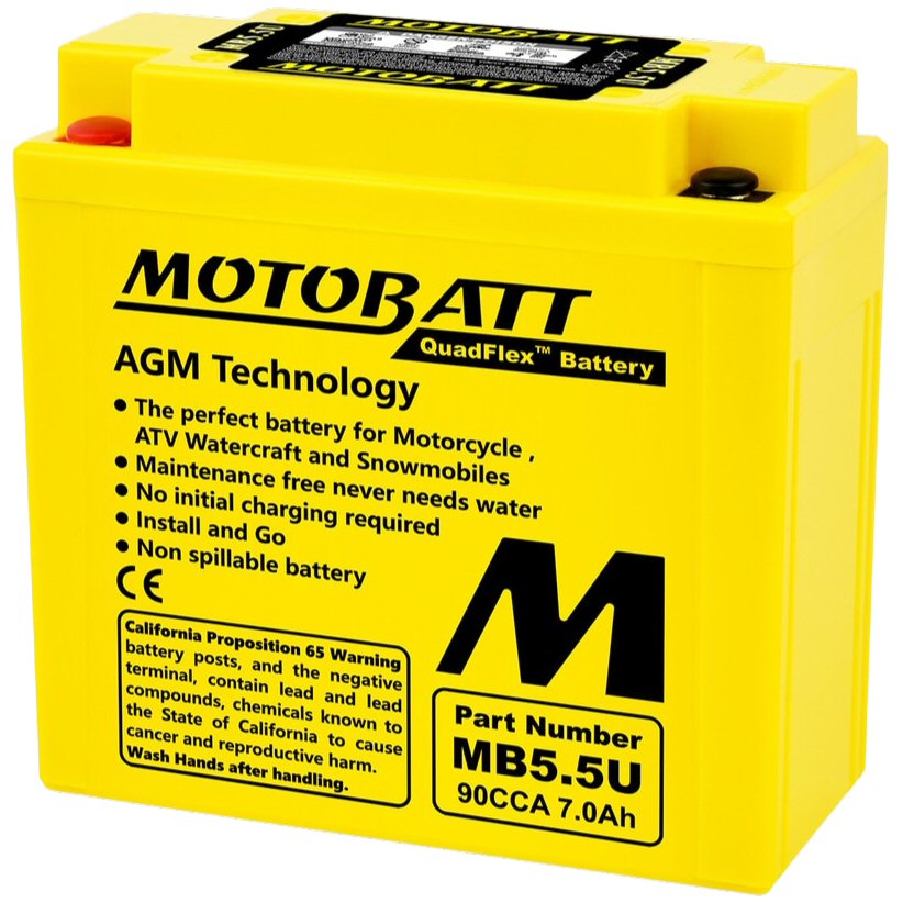 MB5.5U Motobatt AGM Motorcycle Battery