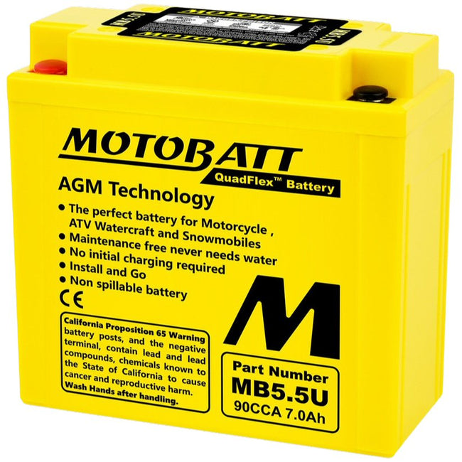 MB5.5U Motobatt AGM Motorcycle Battery