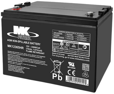 MK12365HR 12v 87Ah MK Battery