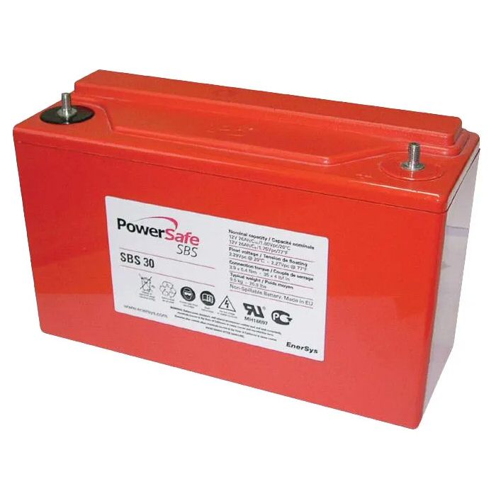 EnerSys PowerSafe SBS-30 VRLA Battery 12.0v 26.0Ah