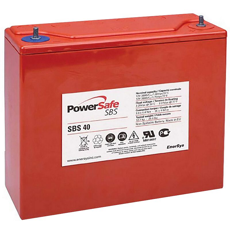 EnerSys PowerSafe SBS-40 VRLA Battery 12.0v 37.0Ah