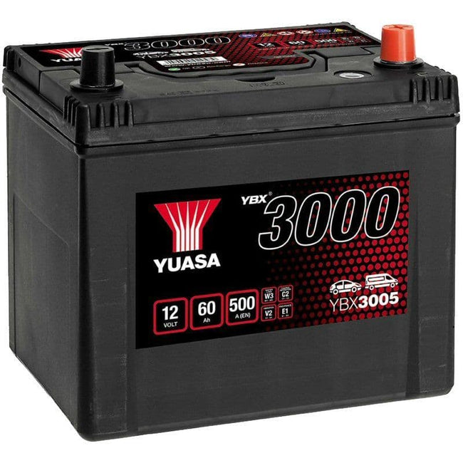 005 Car Battery YBX3005 12V 60Ah 500A Yuasa Replaces HB005