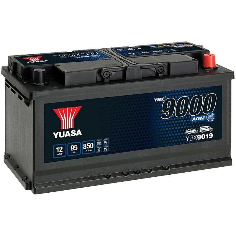 019 Car Battery YBX9019 12V 95Ah 850A Yuasa AGM Start Stop 019AGM