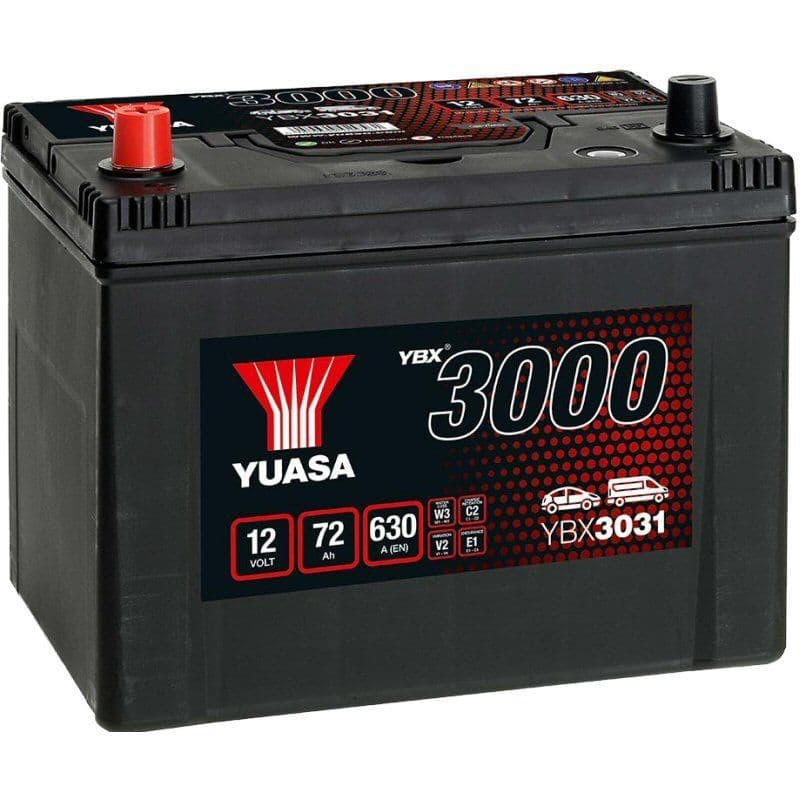 031 Car Battery YBX3031 12V 72Ah 630A Yuasa