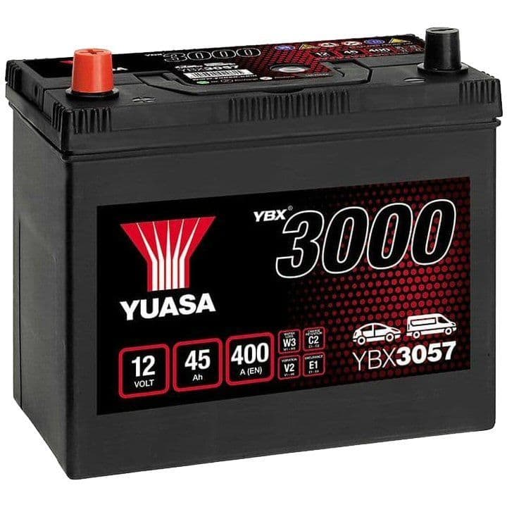 057 Car Battery YBX3057 12V 45Ah 400A Yuasa Replaces HB057