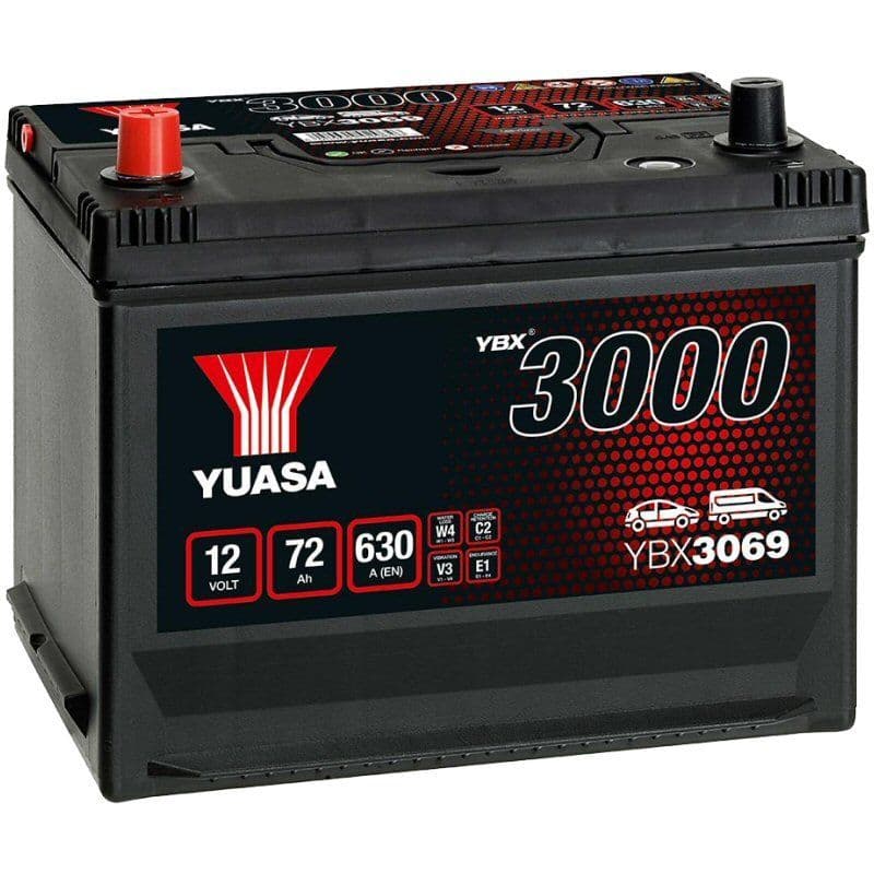 069 Car Battery YBX3069 12v 72Ah 630A Yuasa