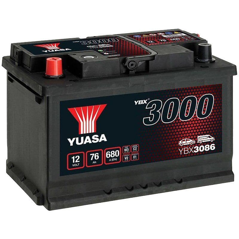086 Car Battery YBX3086 12V 76Ah 680A Yuasa