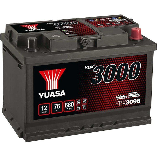 096 Car Battery YBX3096 12V 76Ah 680A Yuasa Replaces HB096