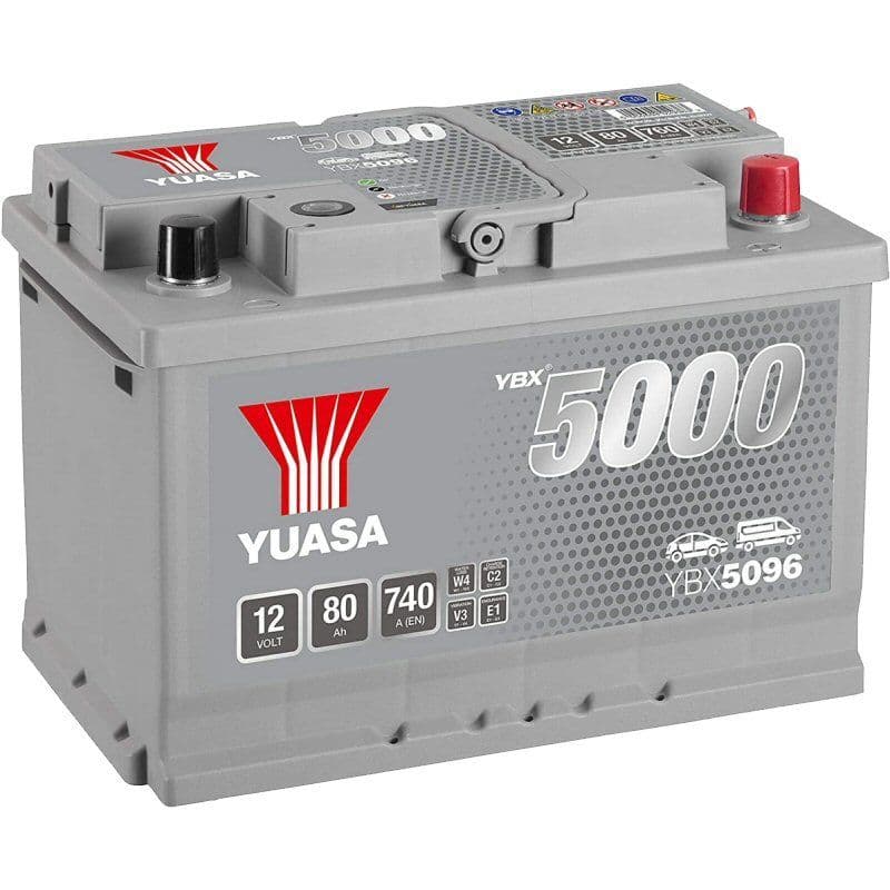 096 Car Battery YBX5096 12V 80Ah 760A Yuasa HSB096 hardwarexpress
