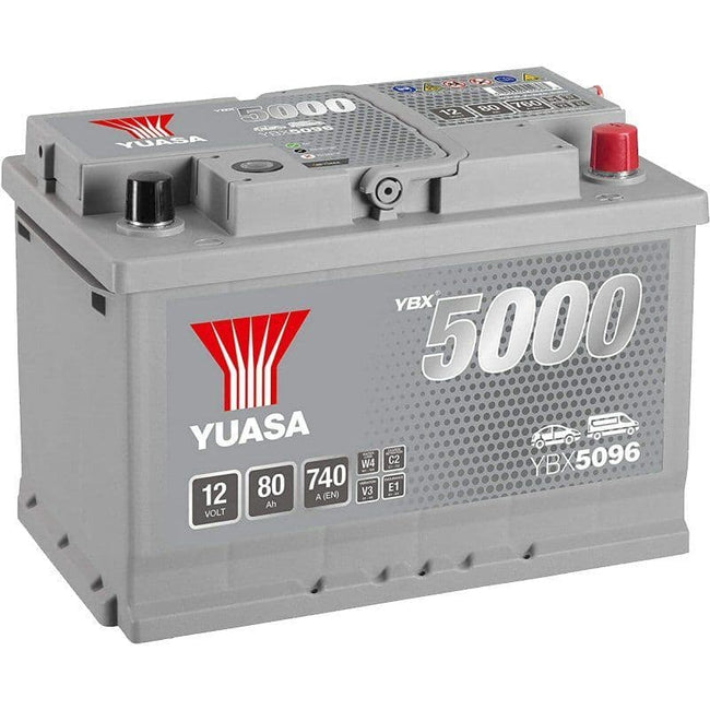 096 Car Battery YBX5096 12V 80Ah 740A Yuasa Replaces HSB096