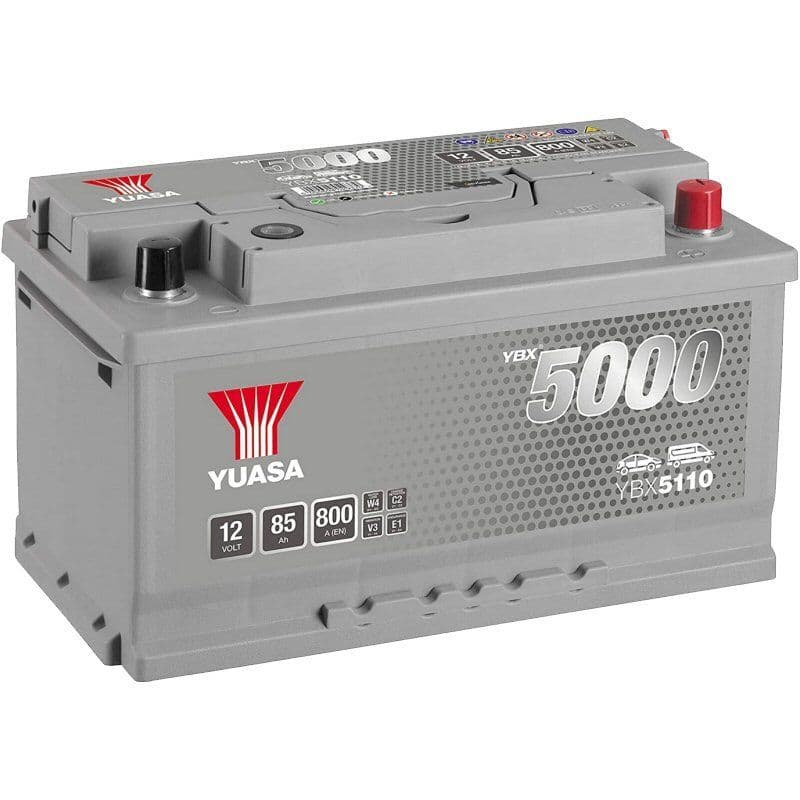 Yuasa YBX5110 Car Battery 12V 85Ah 800A Replaces HSB110