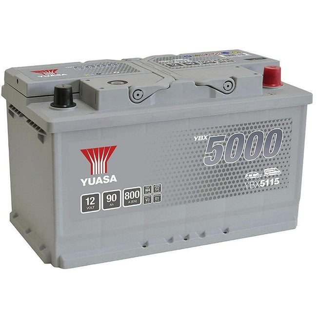 115 Car Battery Yuasa YBX5115 12V 90Ah 800A Replaces HSB115
