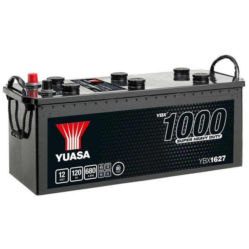 627HD 12V 120Ah 680A Yuasa Cargo Heavy Duty Battery YBX1627