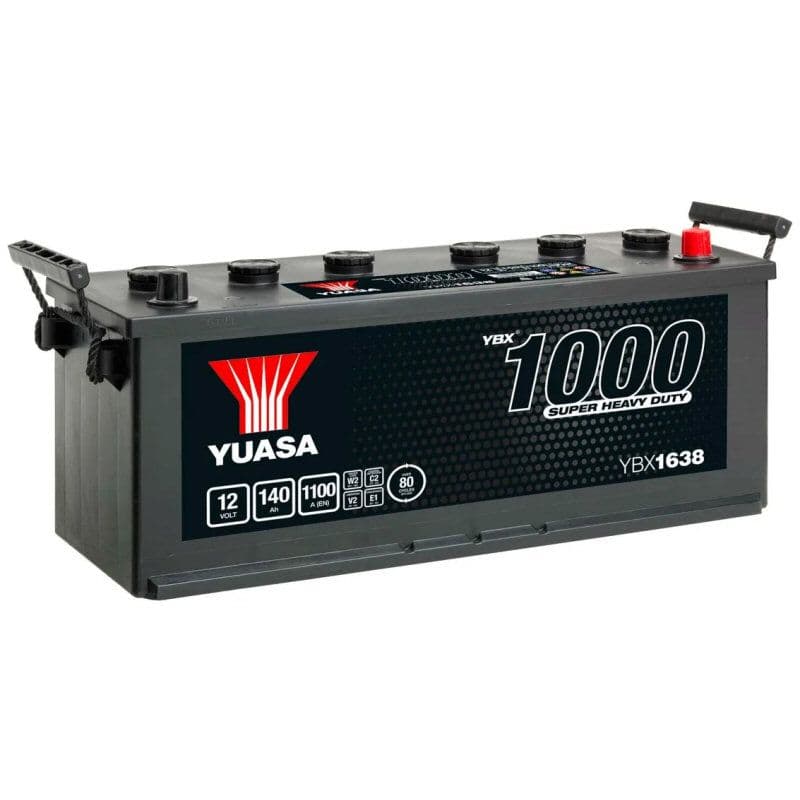 638HD 12V 140Ah 1100A Yuasa Cargo Heavy Duty Battery YBX1638