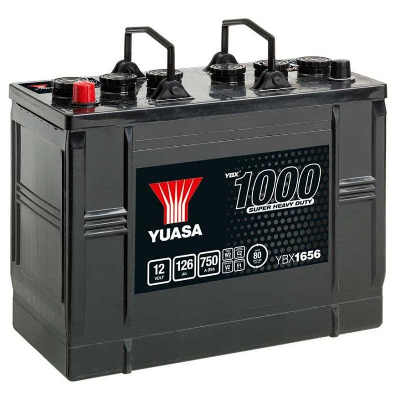 656 Battery 656HD 12V 126Ah 750A Yuasa Cargo Heavy Duty Battery YBX1656 ...