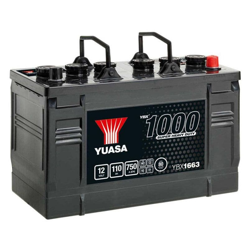 663HD 12V 110Ah 750A Yuasa Cargo Heavy Duty Battery YBX1663