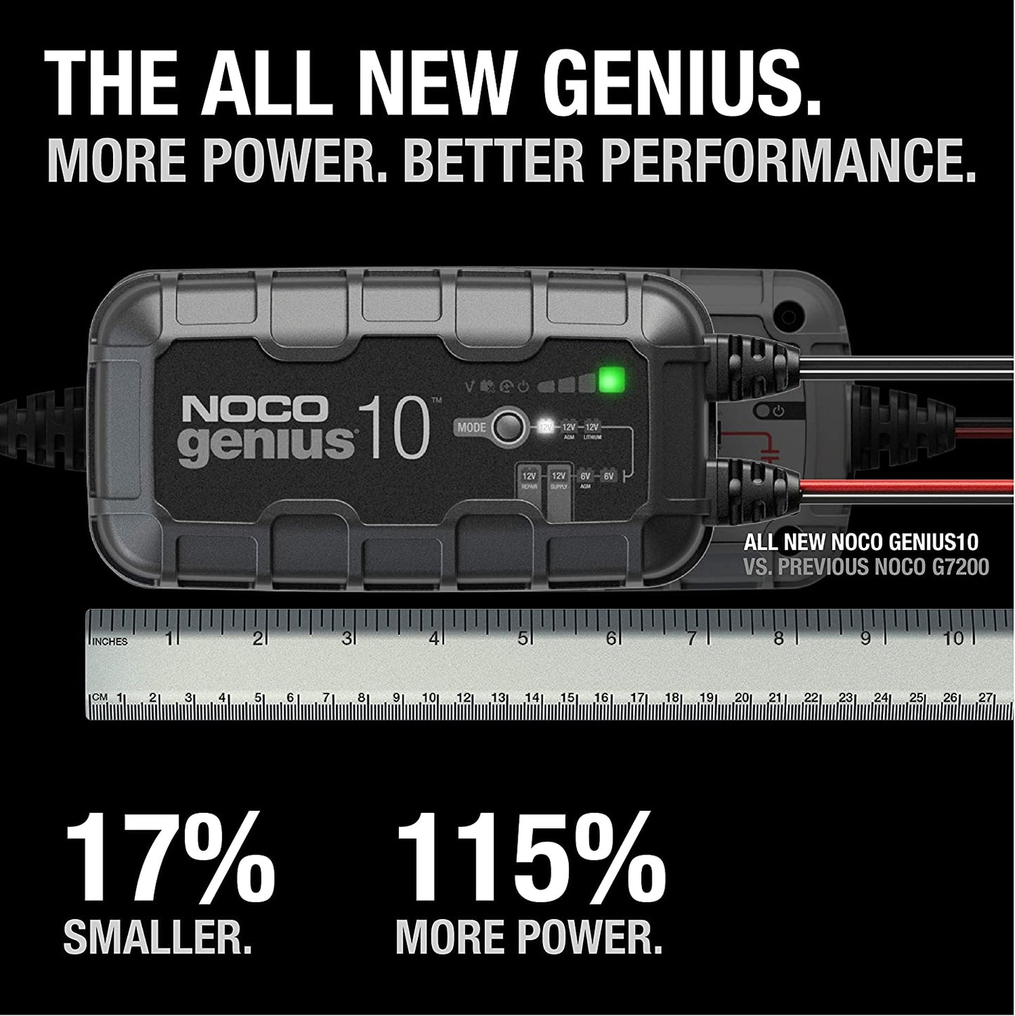 Noco Genius10 Battery Charger, Maintainer, and Desulfator 10 Amp