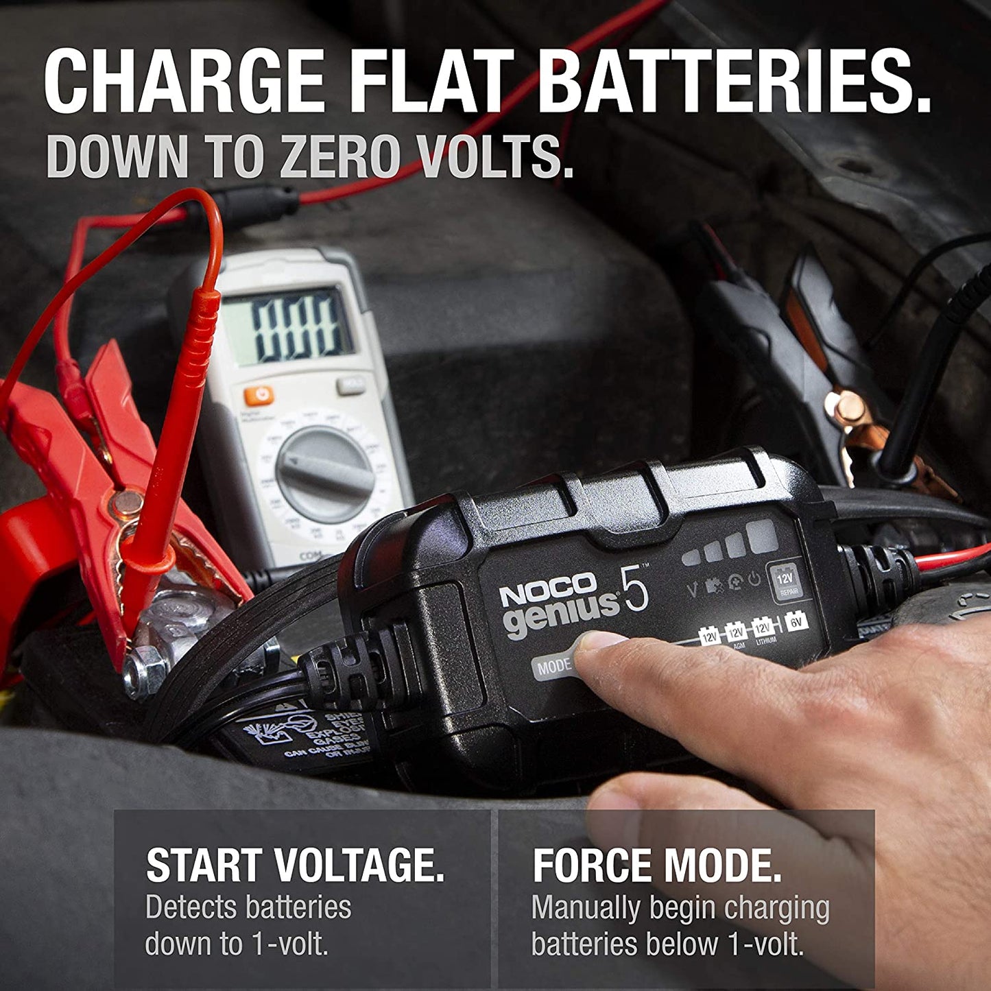 Noco Genius5 5 Amp Battery Charger, Maintainer, and Desulfator