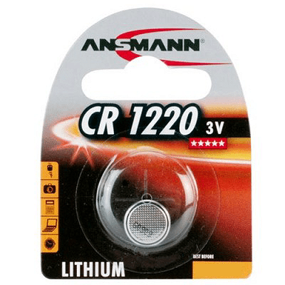 Ansmann CR1220 Lithium Coin Cell Battery (1 Pack)