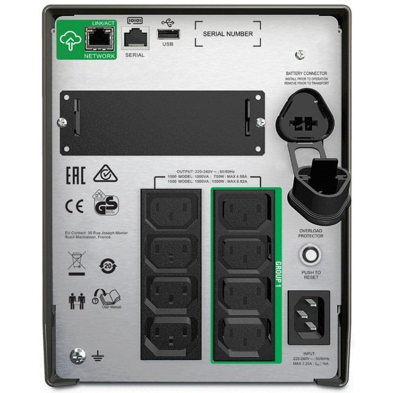 APC SMT1000IC Smart-UPS 1000VA LCD 230V with SmartConnect