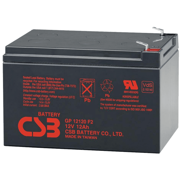 CSB GP12120 12V 12Ah Sealed Lead Acid Battery