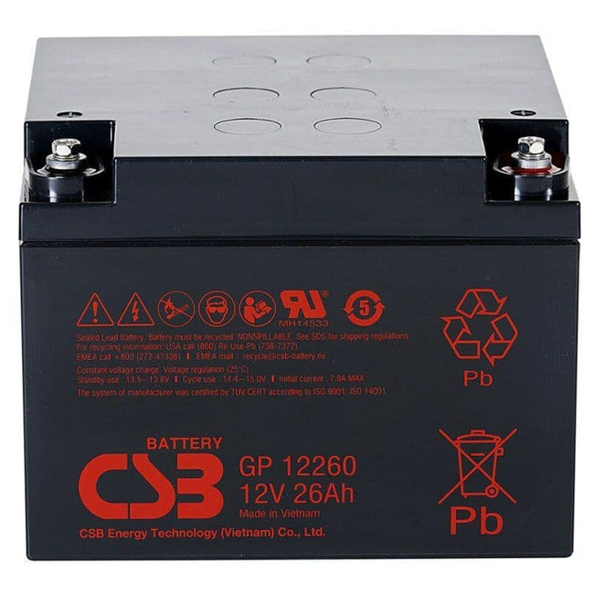 CSB GP12260 B1 Battery 12v 26Ah