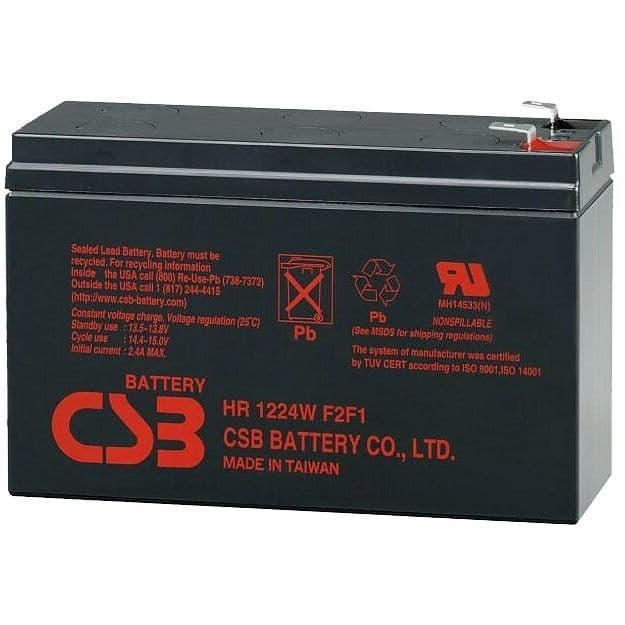 CSB HR1224W F2F1 Battery 12v 6Ah