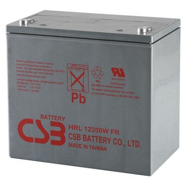 CSB HRL12200W-FR 12v 200w Fire Retardent Battery