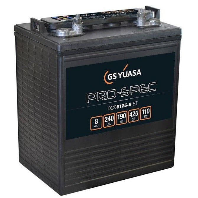 DCB8125-8 (ET) Yuasa Pro-Spec Battery 8v 240Ah
