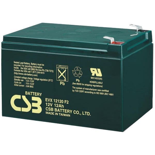 EVX12120 F2 CSB Battery 12v 12Ah