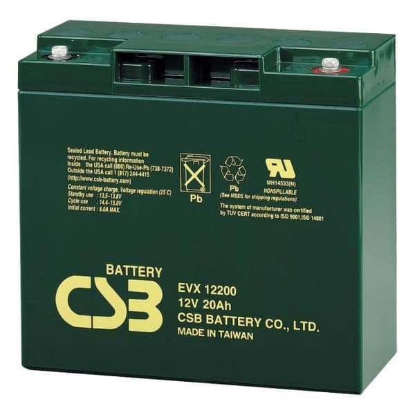 EVX12200 CSB Battery 12v 20Ah