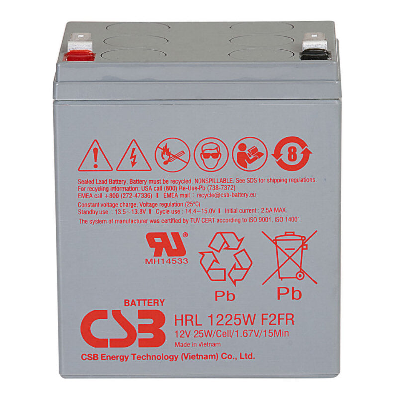CSB HRL1225W Battery 12V 25W 5.8Ah