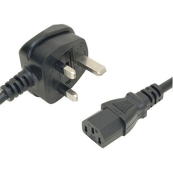 IEC to 13A Plug Power Leads Pack of 5