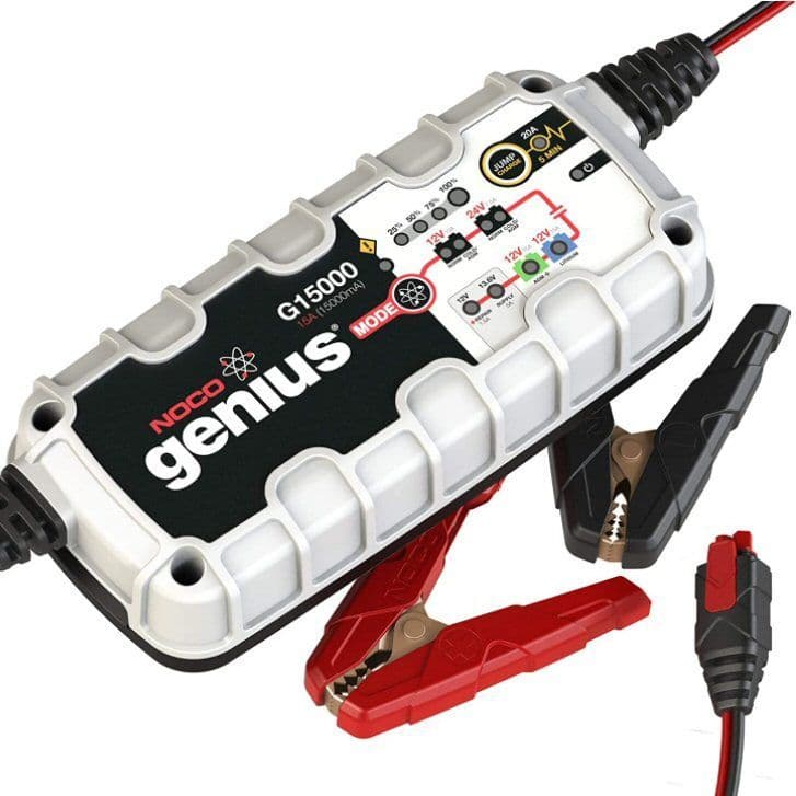 NOCO Genius G15000UK 12V and 24V 15 Amp Pro-Series Smart Battery Charger and Maintainer