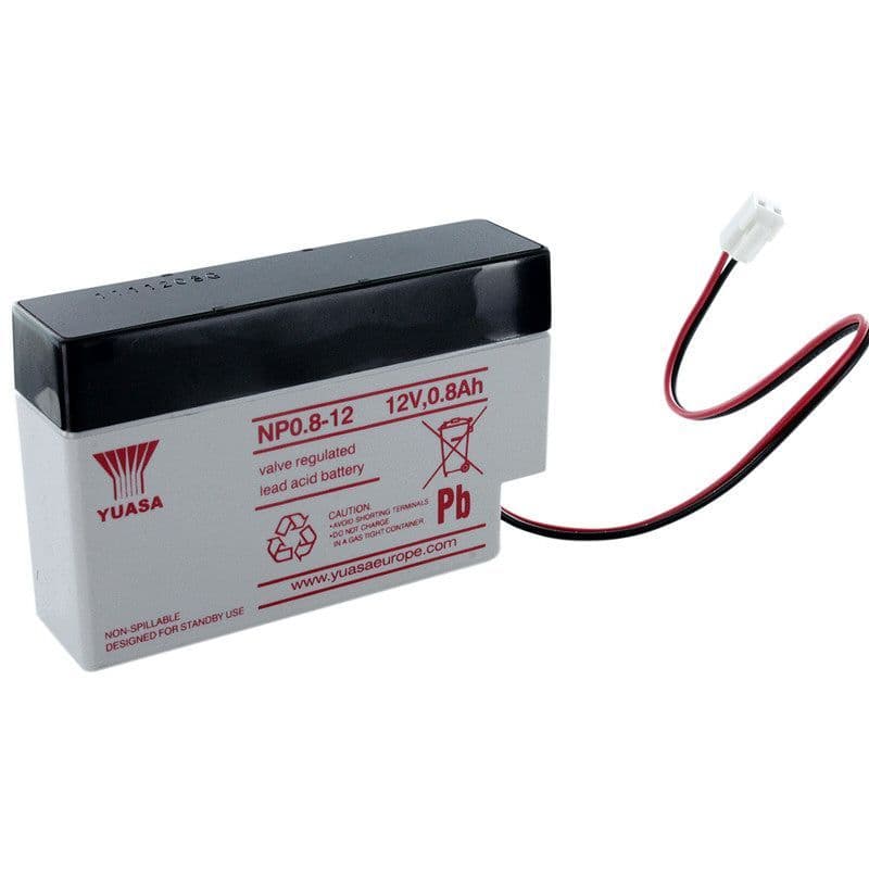 NP0 8 12 Yuasa 0 8Ah 12v Rechargeable Battery Hardwarexpress NP0 8 12 Yuasa 0 8Ah 12v Rechargeable Battery Hardwarexpress