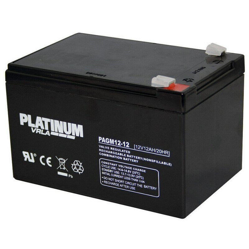 Platinum PAGM12-12 Battery 12v 12Ah