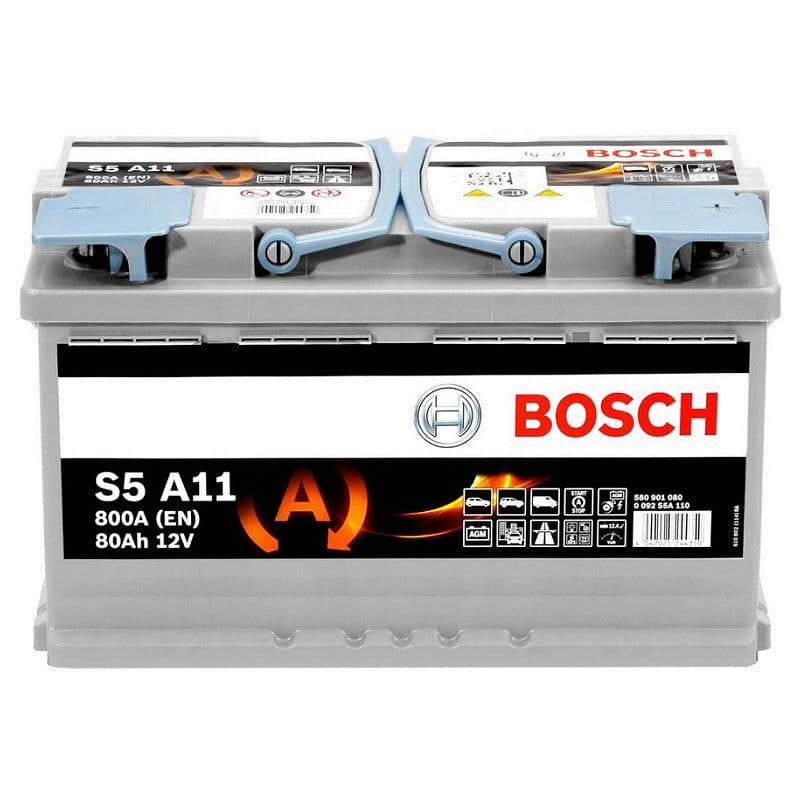 S5 A11 Bosch AGM Car Battery 12V 80Ah Type 115 Start Stop S5A11