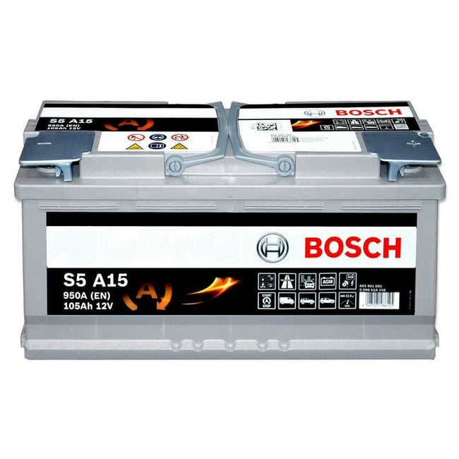 S5 A15 Bosch AGM Car Battery 12V 105Ah Type 020 Start Stop S5A15