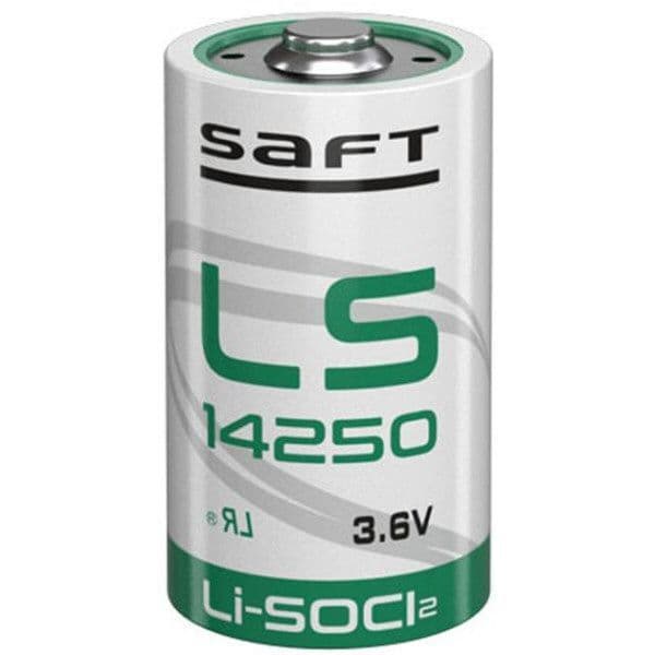 Saft LS14250 Li-SOCI2 3.6V 1-2AA Battery Pack of 1